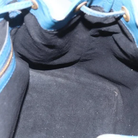 LOUIS VUITTON Epi Petit Noe Shoulder Bag Blue M44105 LV Auth ka741